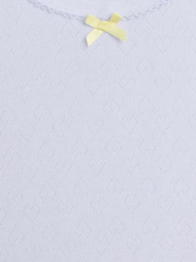 Kids Recycled Pointelle Pj T-Shirt