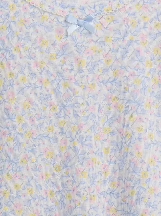 Kids Recycled Pointelle Pj T-Shirt