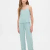 Kids Recycled Pointelle Tank Pj Set