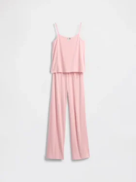Kids Recycled Pointelle Tank Pj Set