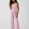 Kids Recycled Pointelle Tank Pj Set