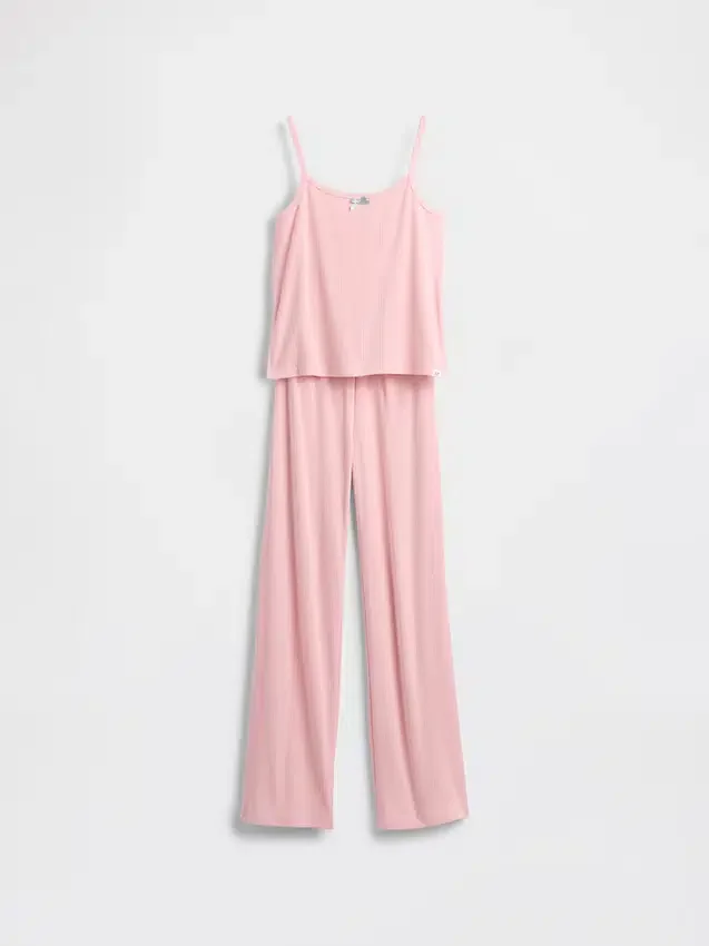 Kids Recycled Pointelle Tank Pj Set