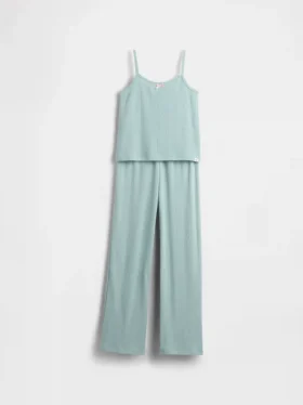Kids Recycled Pointelle Tank Pj Set