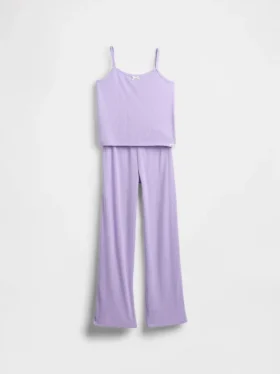 Kids Recycled Pointelle Tank Pj Set