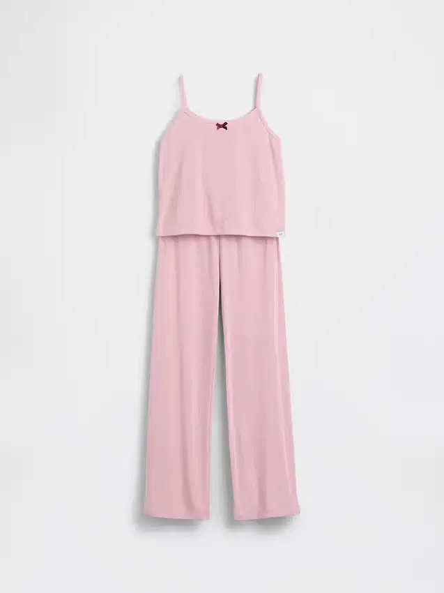 Kids Recycled Pointelle Tank Pj Set