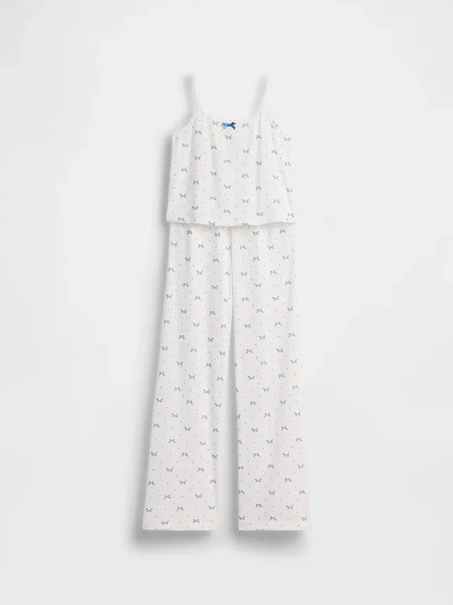 Kids Recycled Pointelle Tank Pj Set