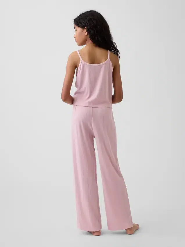 Kids Recycled Pointelle Tank Pj Set