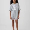 Kids Recycled Poplin Pj Boxer Shorts