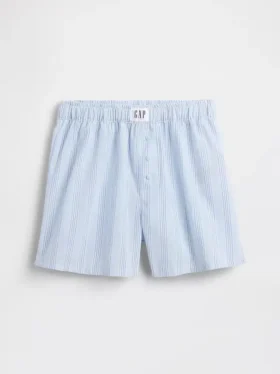 Kids Recycled Poplin Pj Boxer Shorts