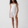 Kids Recycled Rib Pj Shorts