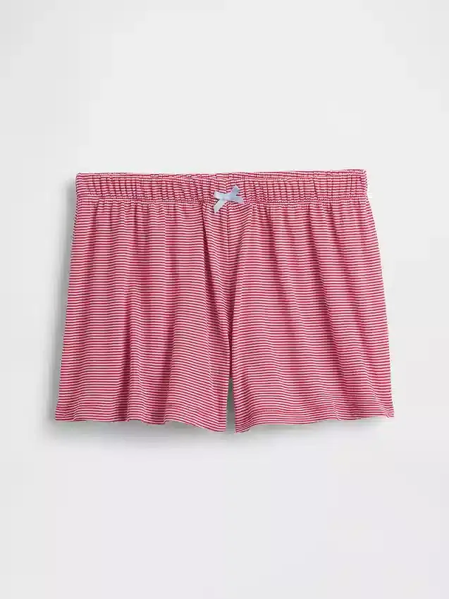 Kids Recycled Rib Pj Shorts