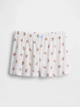 Kids Recycled Rib Pj Shorts