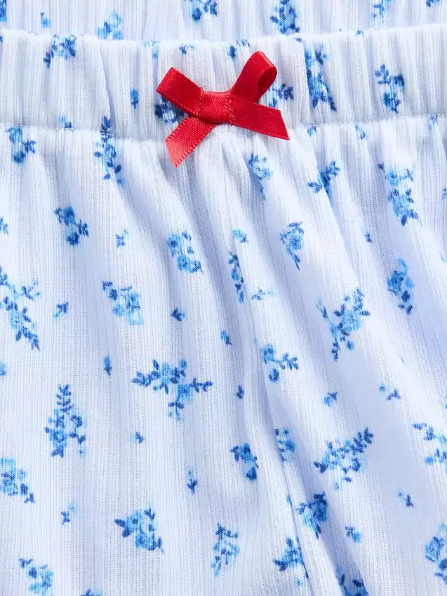 Kids Recycled Rib Pj Shorts