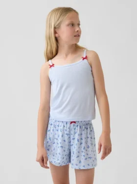 Kids Recycled Rib Pj Tank Top