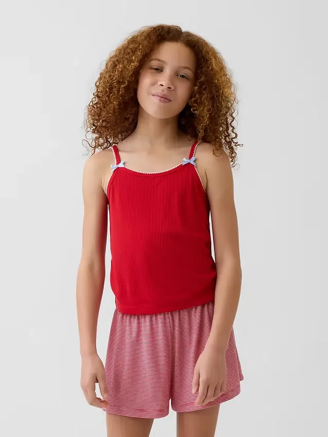 Kids Recycled Rib Pj Tank Top