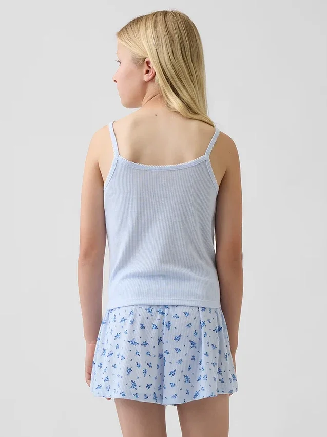Kids Recycled Rib Pj Tank Top