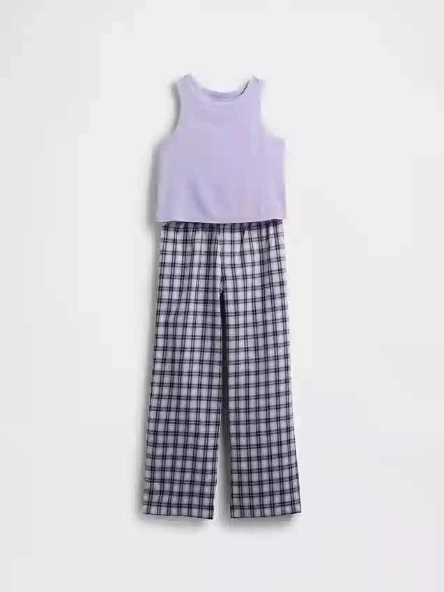 Kids Recycled Tank Pj Set