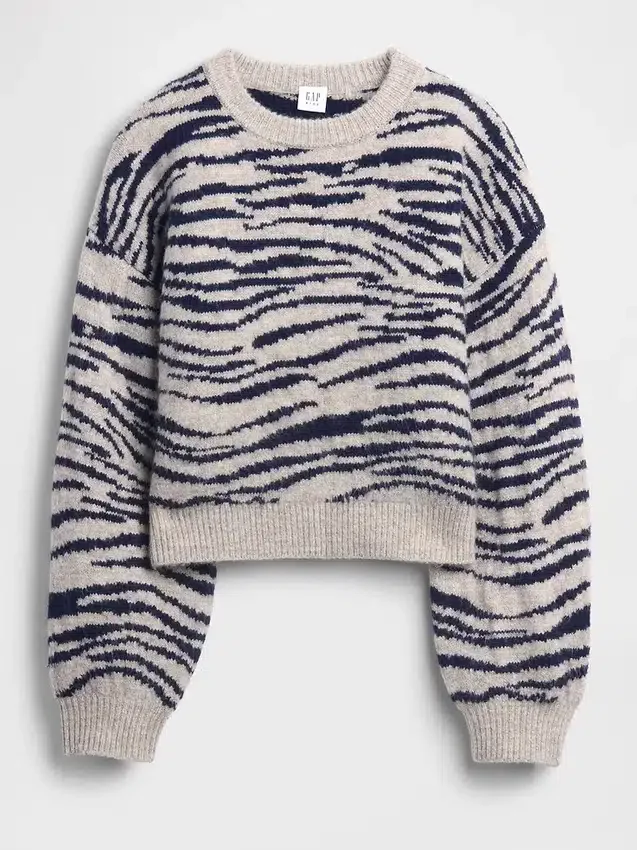 Kids Relaxed Crewneck Sweater