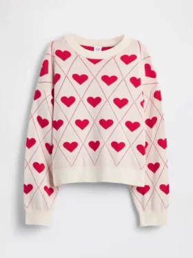 Kids Relaxed Graphic Crewneck Sweater