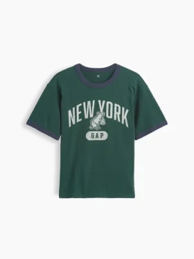 Kids Relaxed New York Graphic Ringer T-Shirt