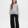 Kids Relaxed Peplum Sweater