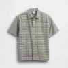 Kids Relaxed Plaid Oxford Shirt