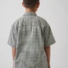 Kids Relaxed Plaid Oxford Shirt