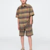 Kids Relaxed Plaid Shirt