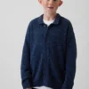 Kids Relaxed Polo Cardigan Sweater
