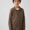 Kids Relaxed Polo Cardigan Sweater