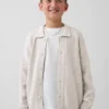 Kids Relaxed Polo Cardigan Sweater
