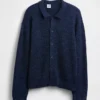 Kids Relaxed Polo Cardigan Sweater