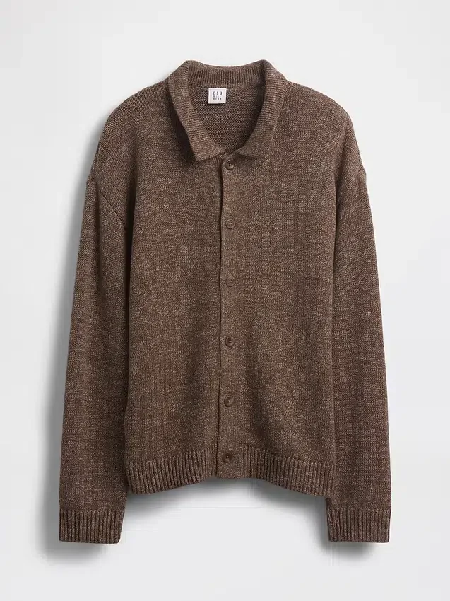 Kids Relaxed Polo Cardigan Sweater