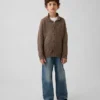 Kids Relaxed Polo Cardigan Sweater