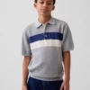 Kids Relaxed Stripe Polo Sweater Shirt