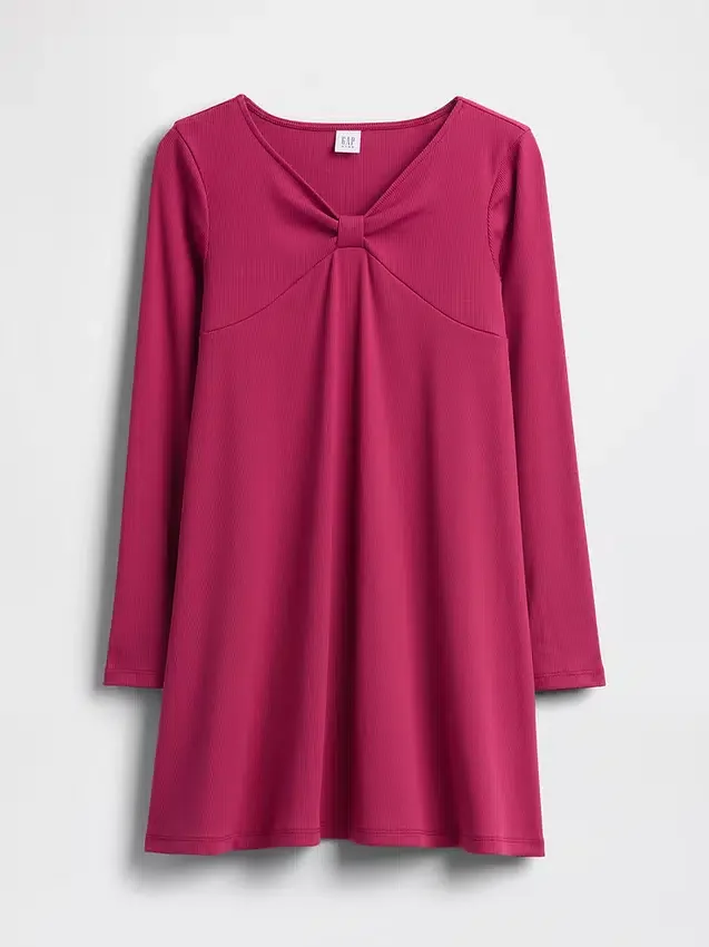 Kids Rib Bow Dress