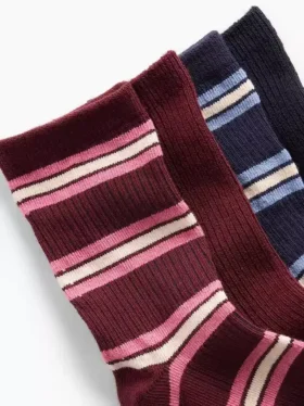 Kids Rib Crew Socks (4-Pack)