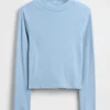 Kids Rib Mockneck T-Shirt