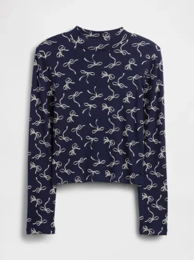 Kids Rib Mockneck T-Shirt