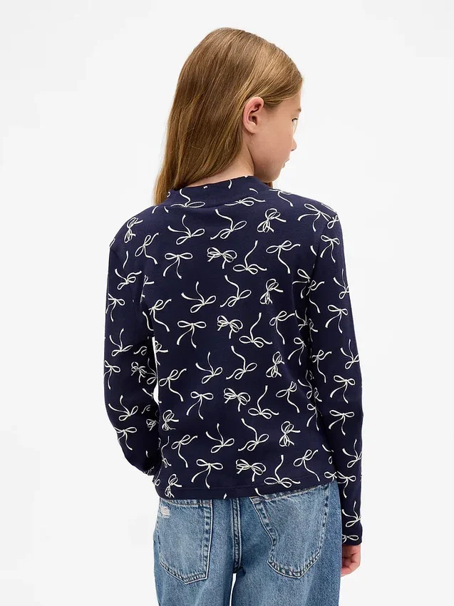 Kids Rib Mockneck T-Shirt