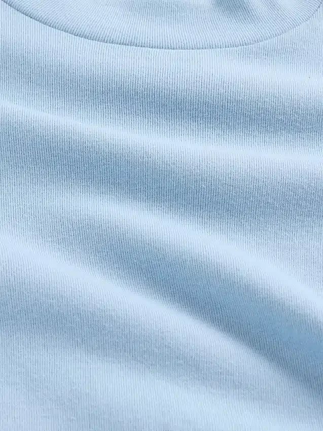 Kids Rib Mockneck T-Shirt