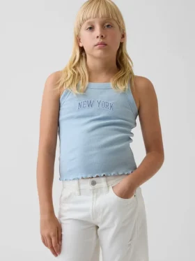 Kids Rib Square-Neck Tank Top