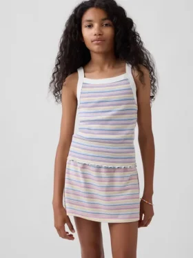 Kids Rib Square-Neck Tank Top