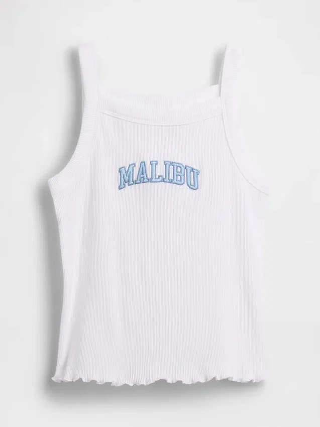 Kids Rib Square-Neck Tank Top