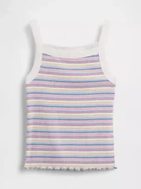Kids Rib Square-Neck Tank Top
