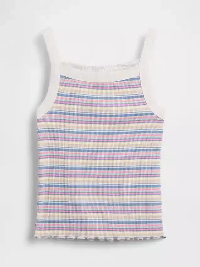 Kids Rib Square-Neck Tank Top