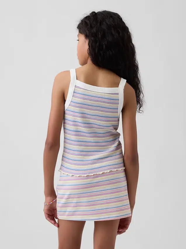 Kids Rib Square-Neck Tank Top