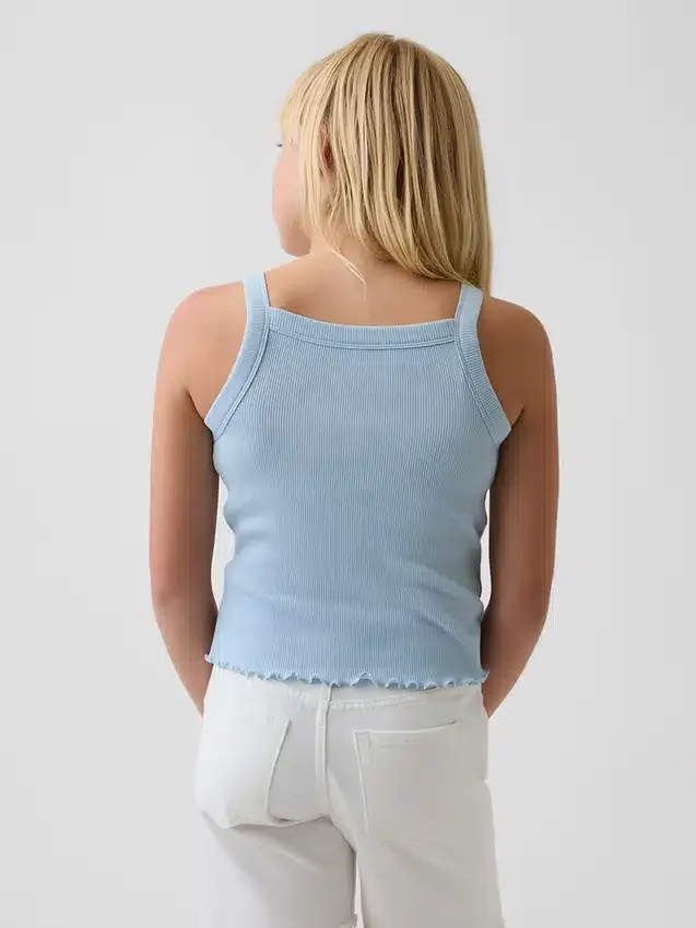 Kids Rib Square-Neck Tank Top
