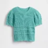 Kids Scalloped Mixed-Stitch Sweater