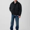 Kids Sherpa-Lined Canvas Bomber Jacket